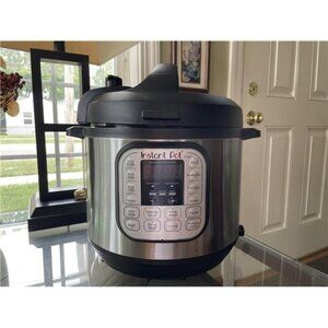 Instant Pot IP-DUO60 6 qt. 7-in1 Electric Pressure Cooker - Black/Silver